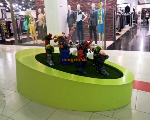 Искусственная трава в декоре помещений